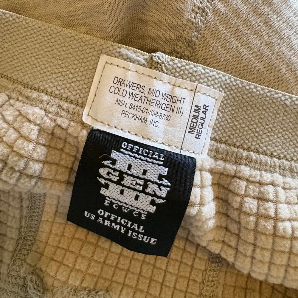 Polartec Grid Fleece Waffle Pants Khaki Techwear Gorpcore Cargos Medium Reg